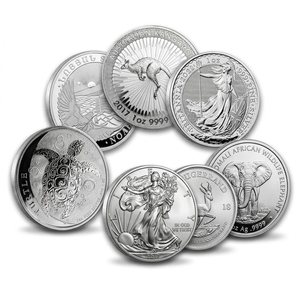 1 oz 999 Silver Sovereign Coin (Mixed Mint)